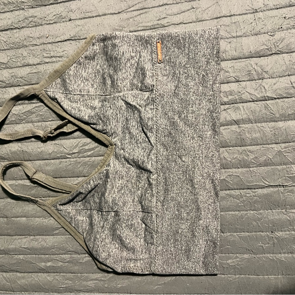 Gray Bralette with Spaghetti Straps